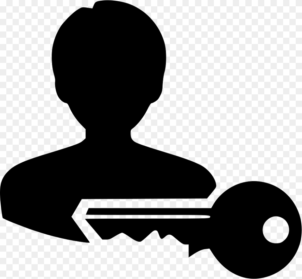 Owner Owner Icon Transparent, Silhouette, Stencil, Key, Head Png