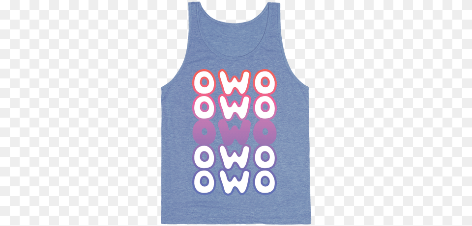 Owo Anime Emoticon Face Tank Top Active Tank, Clothing, Tank Top Png Image