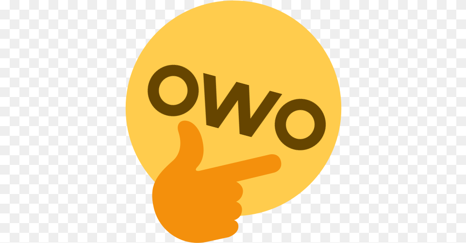Owo Discord Thinking Emoji Photos Download Jpg Gif Owo Thinking Emoji Discord, Body Part, Finger, Hand, Person Free Png