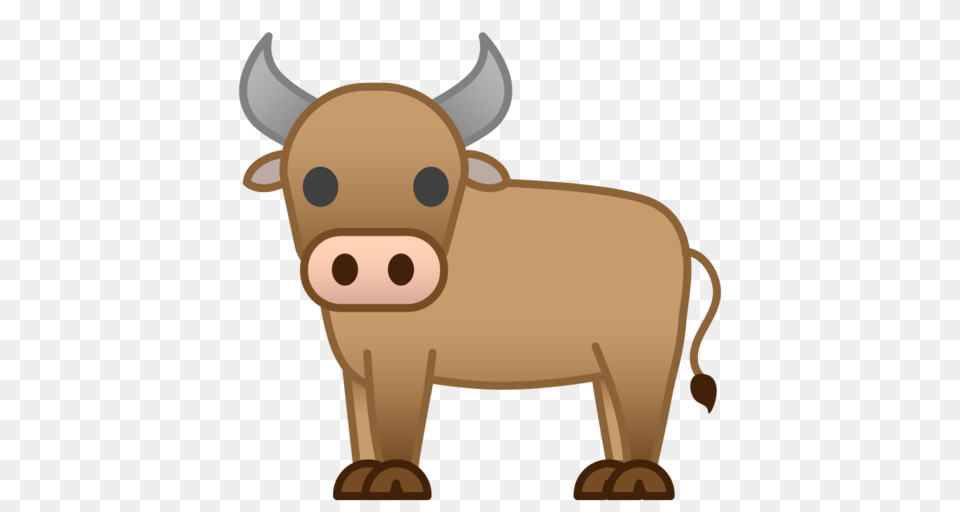 Ox Emoji, Animal, Mammal, Bull, Wildlife Png Image