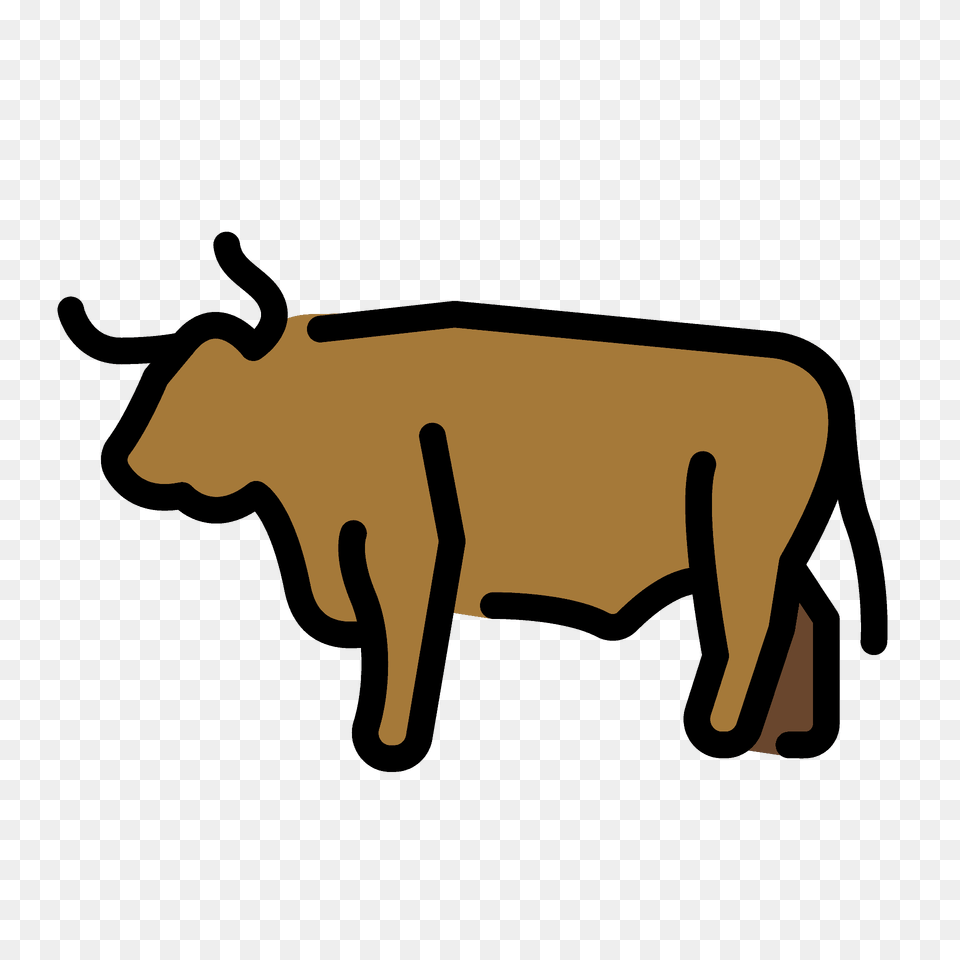 Ox Emoji Clipart, Animal, Bull, Cattle, Livestock Png Image