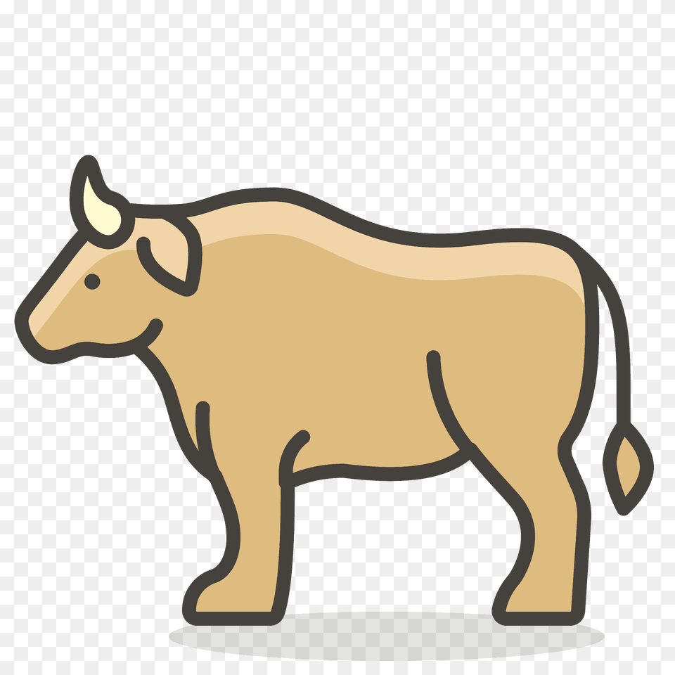 Ox Emoji Clipart, Animal, Bull, Mammal, Kangaroo Free Png