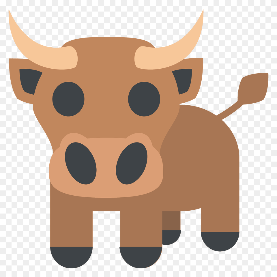 Ox Emoji Clipart, Animal, Bull, Mammal, Bear Free Png Download