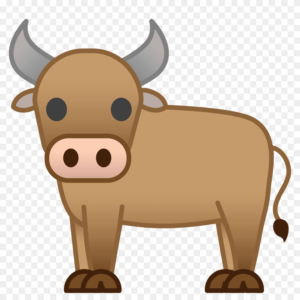 Ox Emoji Clipart, Animal, Mammal, Bull, Wildlife Free Png