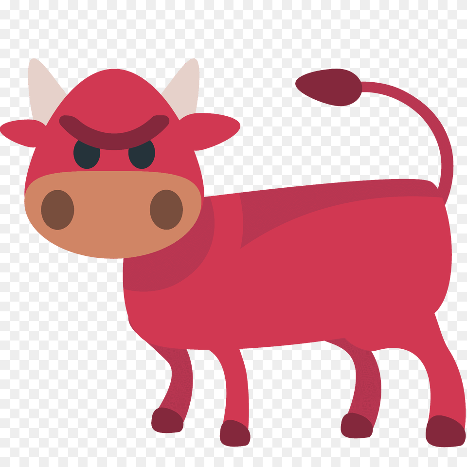 Ox Emoji Clipart, Animal, Mammal, Pig Png Image