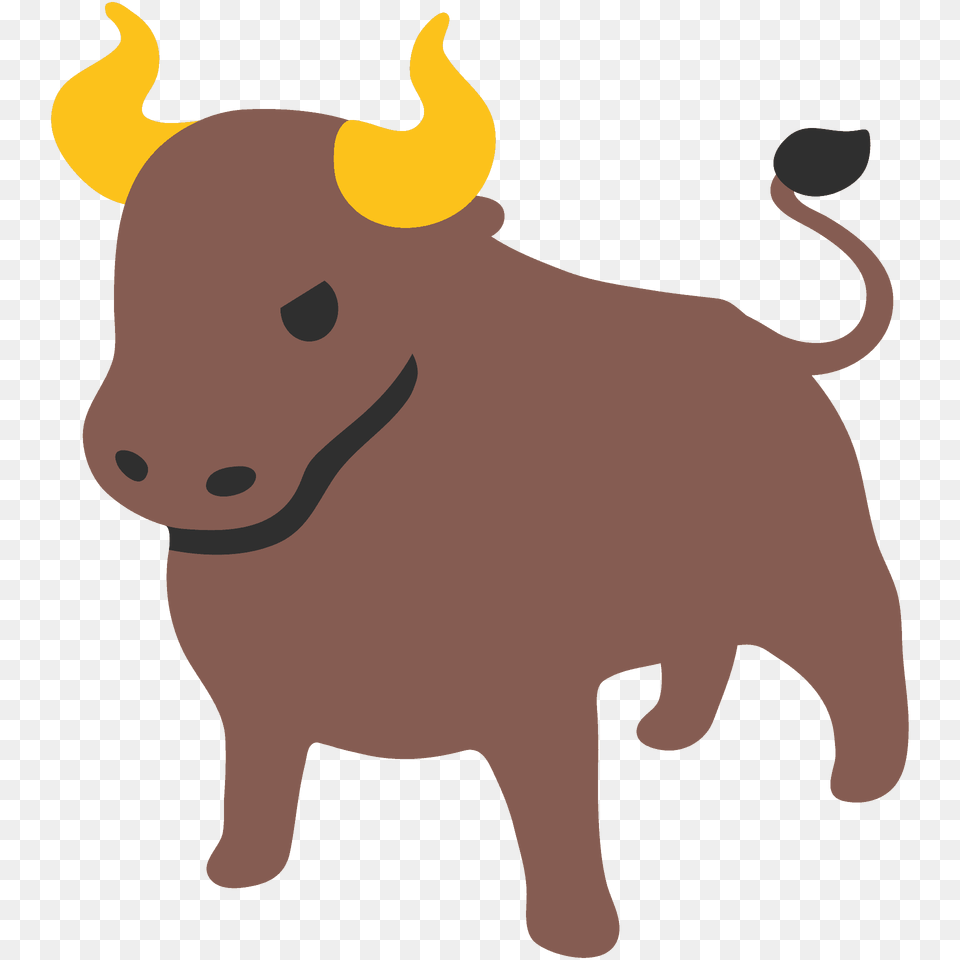 Ox Emoji Clipart, Animal, Bull, Mammal, Buffalo Free Png Download