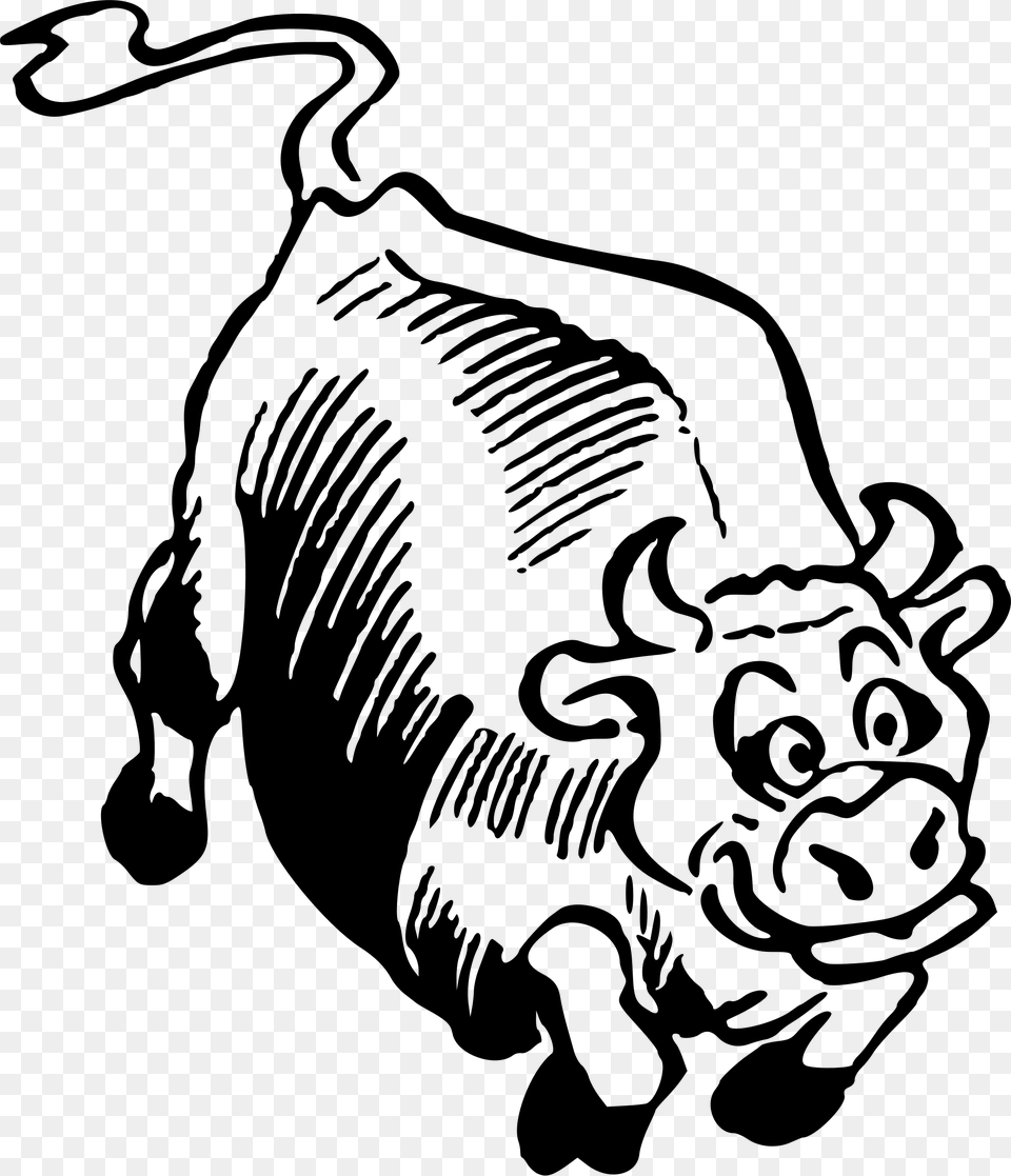 Ox Holstein Friesian Cattle Horse Bull Horn Cattle, Gray Png Image