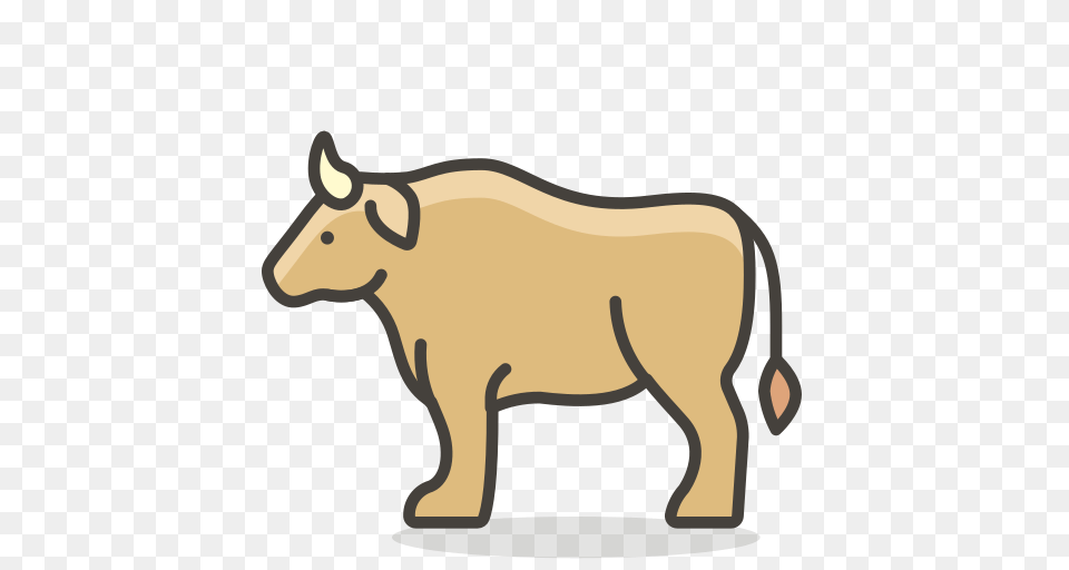 Ox Icon Of Vector Emoji, Animal, Bull, Mammal, Kangaroo Png