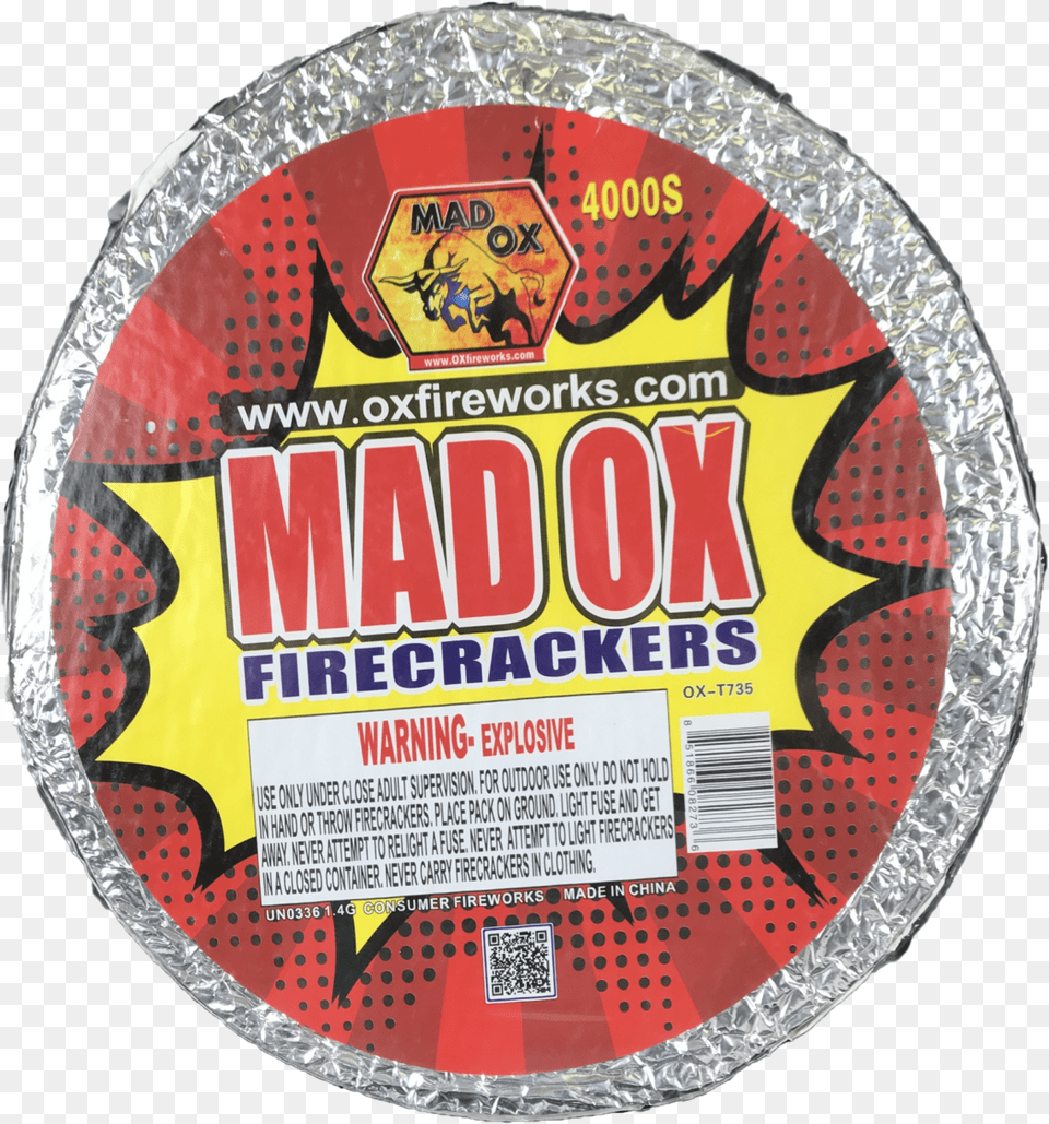 Ox T735 Mad Ox 4000 Roll Firecrackers Superhero, Plate, Qr Code, Sticker Png Image