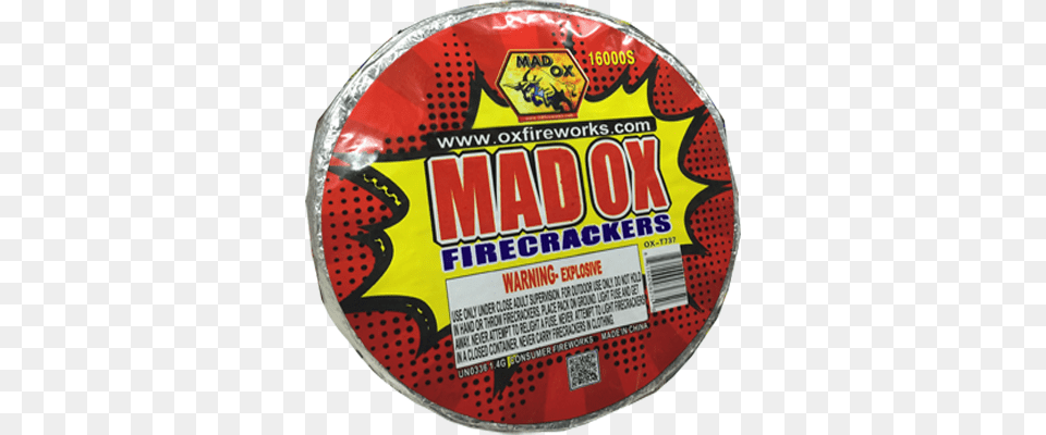 Ox Mad Ox Firecrackers Roll Firecracker, Sticker, Racket, Qr Code Free Png Download
