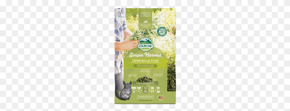 Oxbow Animal Health Simple Harvest Chinchilla Oxbow, Poster, Advertisement, Plant, Herbal Png Image