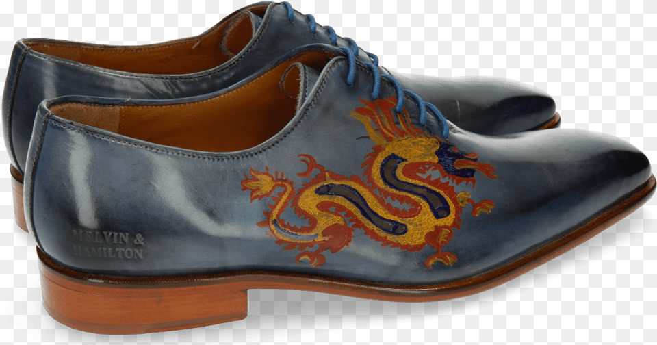 Oxford Shoes Clark 6 Moroccan Blue Dragon Leather, Clothing, Footwear, Shoe, Clogs Png Image