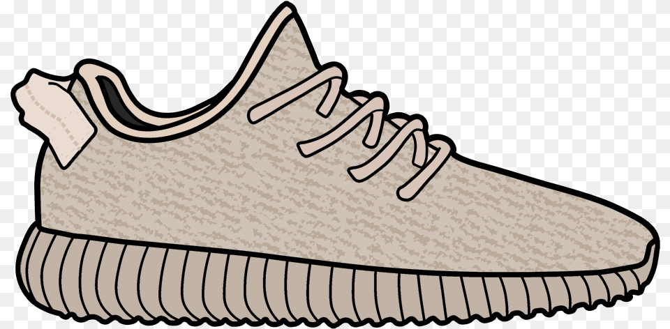 Oxford Tan Yeezy Boost Sticker, Clothing, Footwear, Shoe, Sneaker Free Transparent Png