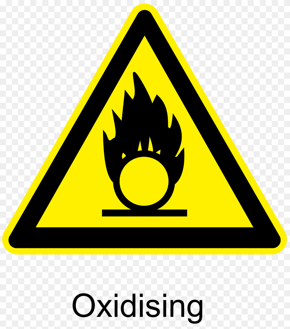 Oxidising Warning Sign Clipart, Symbol Png Image