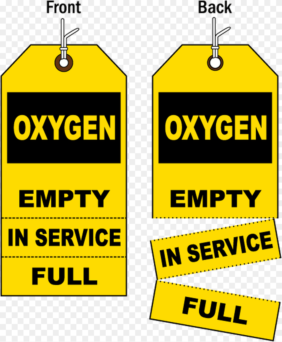 Oxygen Fill Tags Nitrogen Cylinder Full Tag, Sign, Symbol, Road Sign Free Transparent Png