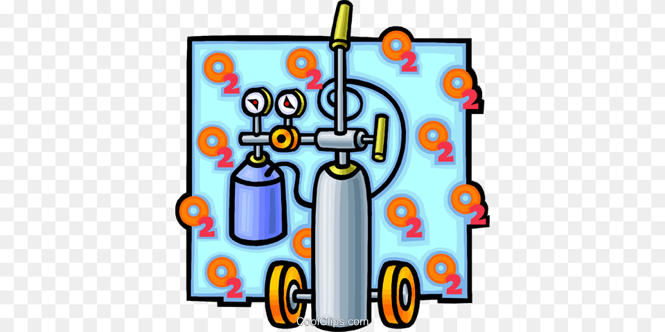 Oxygen Tank Royalty Free Vector Clip Art Illustration, Robot, Device, Grass, Lawn Png Image