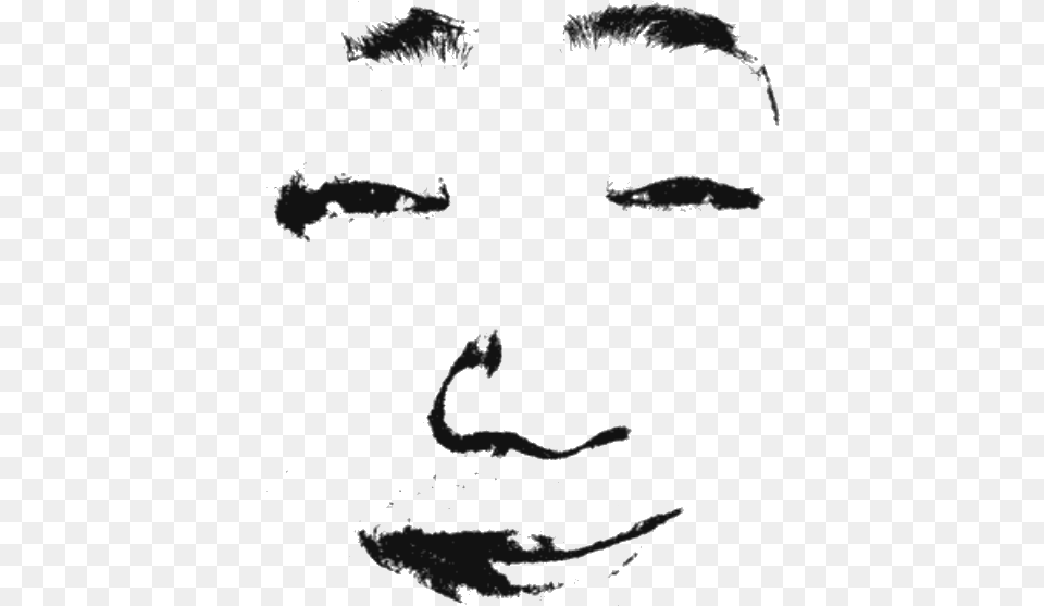 Oyasumi Punpun Funny Face, Stencil, Silhouette, Head, Person Free Transparent Png