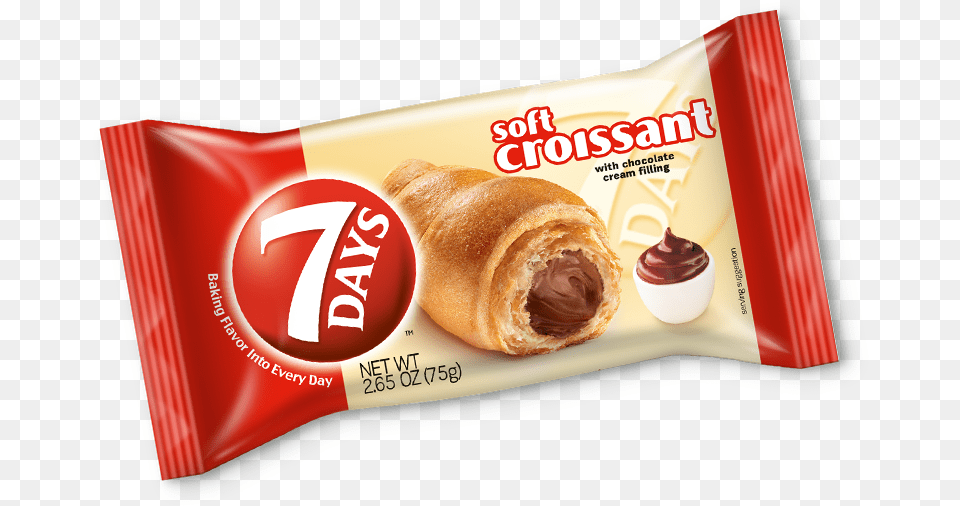 Oz 7 Days Choco Croissant, Bread, Food, Dessert, Pastry Free Transparent Png