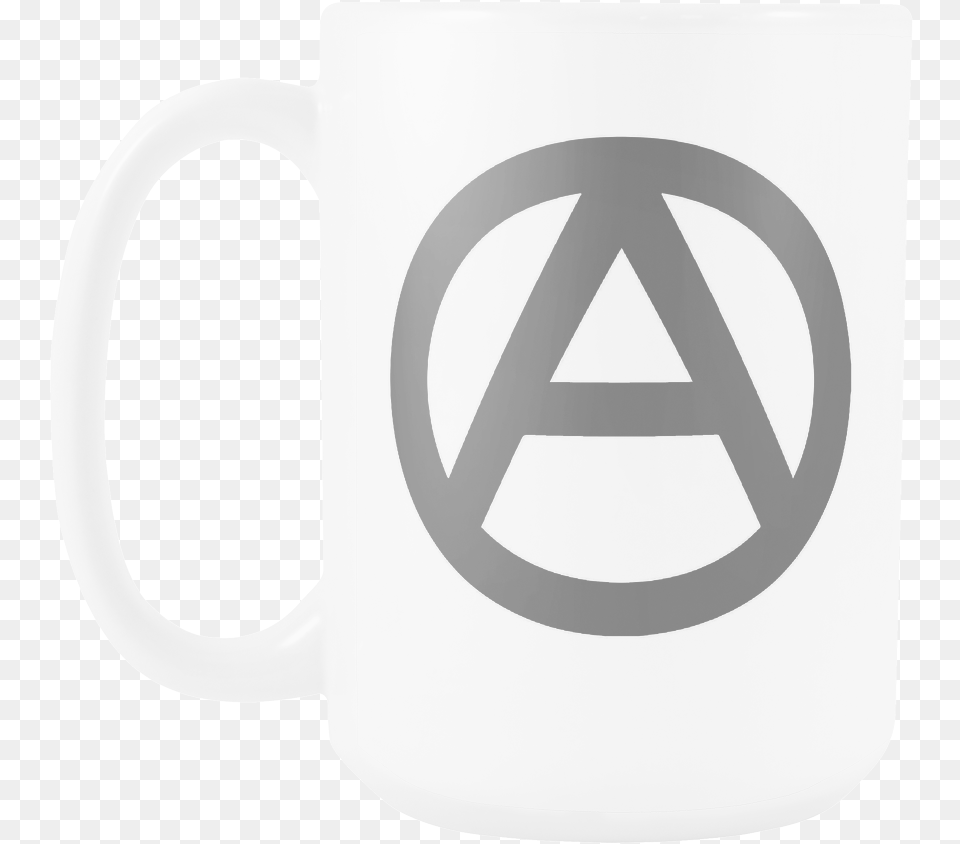 Oz Anarchy Logo Coffee Mug Mug, Cup, Beverage, Coffee Cup Png