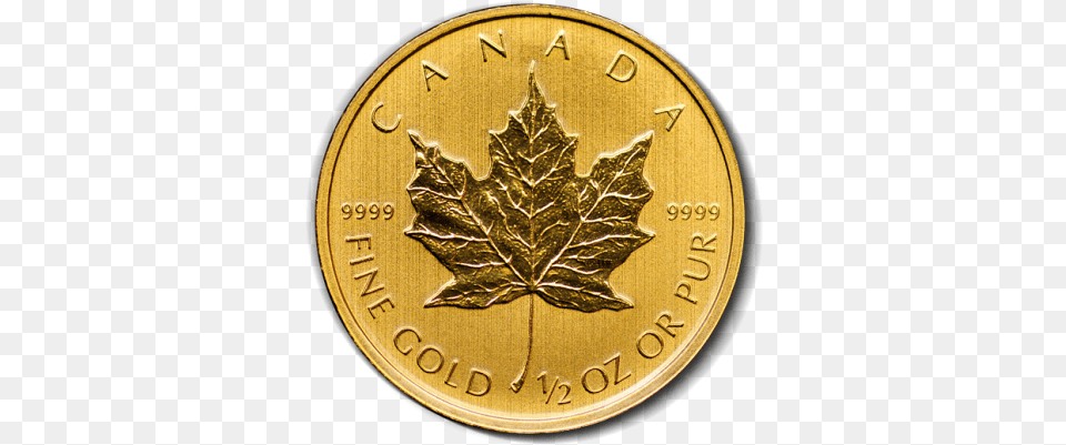 Oz Canadian Gold Maple Leaf Random Year Canadian Canadian Coins, Plant, Coin, Money Free Transparent Png