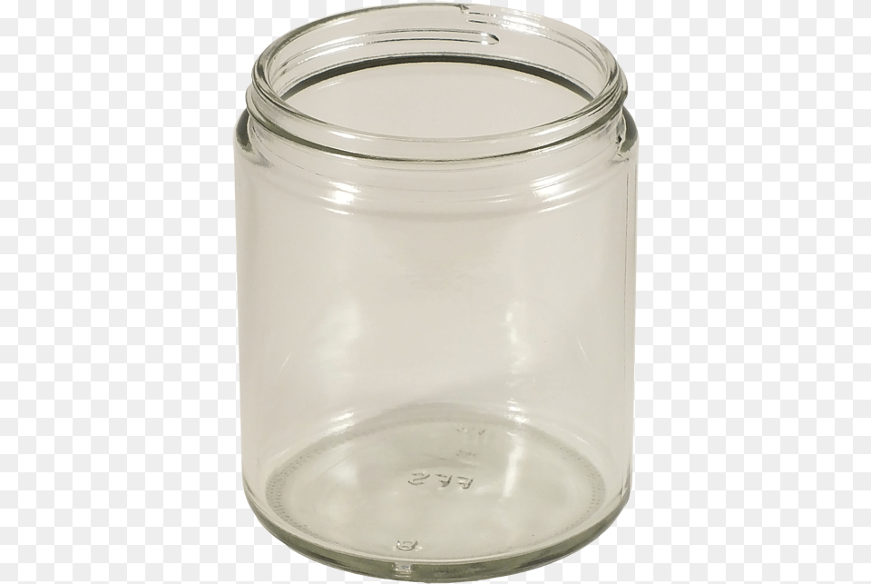 Oz Clear Glass Straight Sided Jar Kaufman Container Free Transparent Png