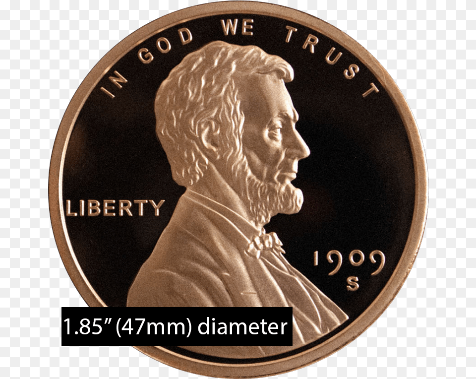 Oz Copper Lincoln Wheat Penny 1995 One Cent Usa, Adult, Male, Man, Person Free Png Download