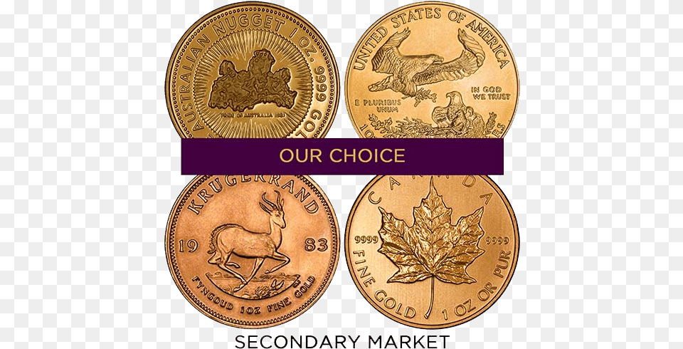 Oz Gold Coin Bullion Best Value Secondary Market Coin, Money, Animal, Antelope, Mammal Free Png