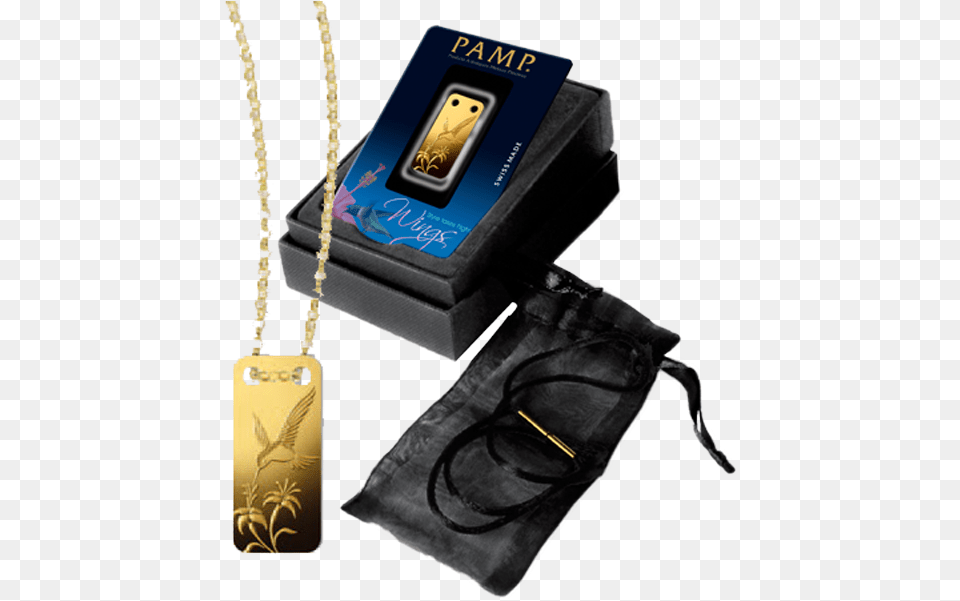 Oz Gold Ingot Pendant Hummingbird Switzerland Pamp Solid, Accessories, Bag, Handbag, Electronics Free Png Download