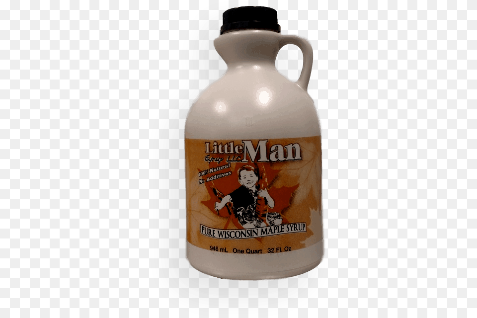 Oz Little Man Syrup Jug Plastic Bottle, Food, Seasoning, Baby, Person Png Image