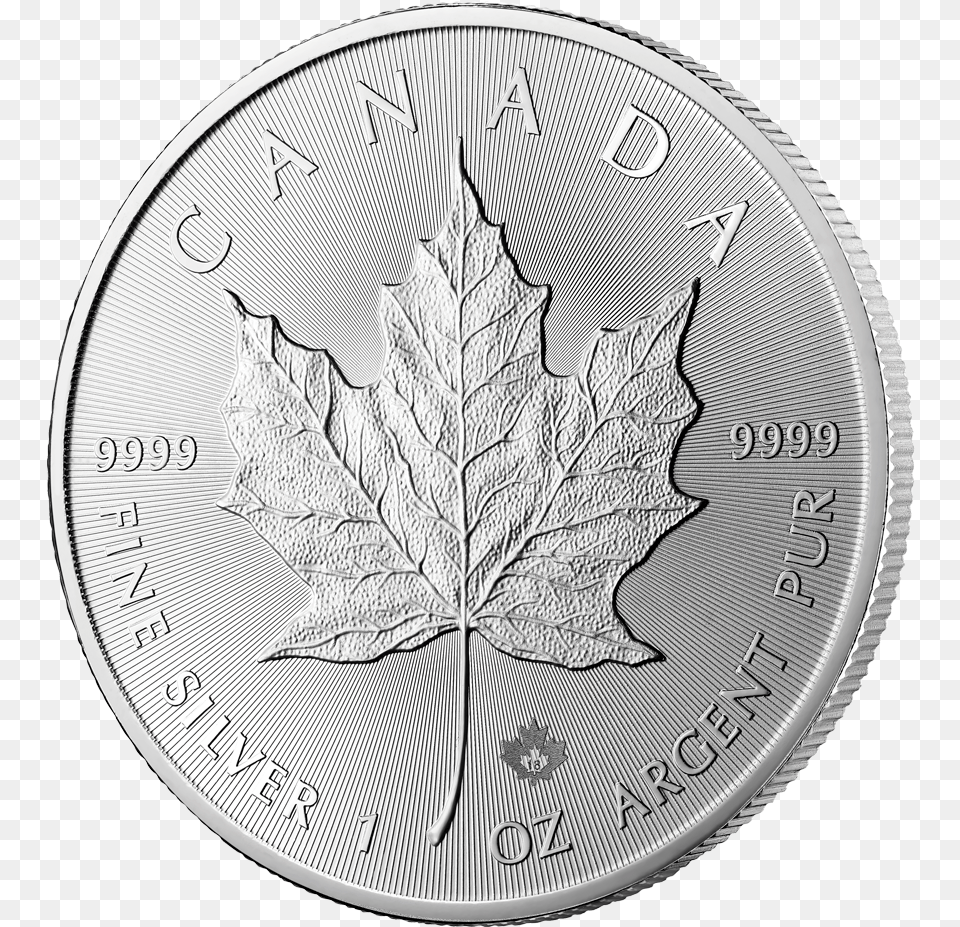 Oz Maple Leaf Silver 2018, Plant, Wristwatch, Coin, Money Png Image