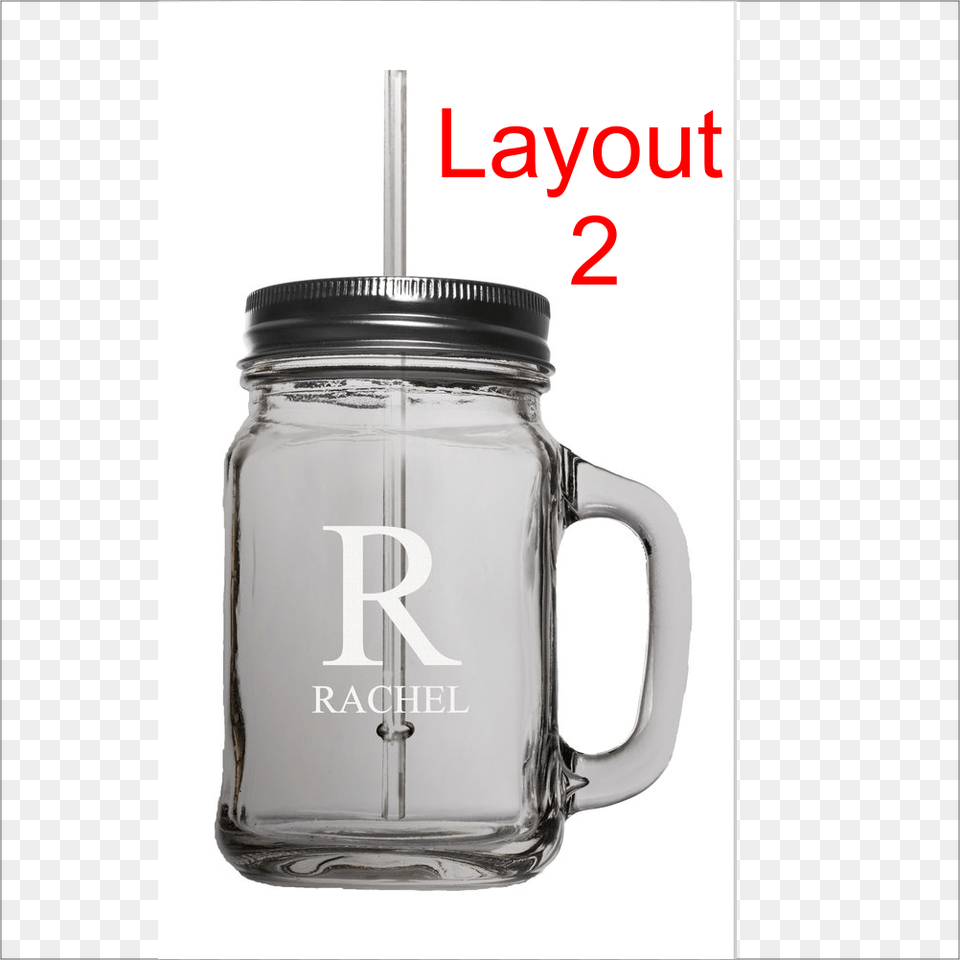 Oz Mason Jar With Lid And Straw Points Custom Laser Engraving, Mason Jar, Bottle, Shaker Free Png Download