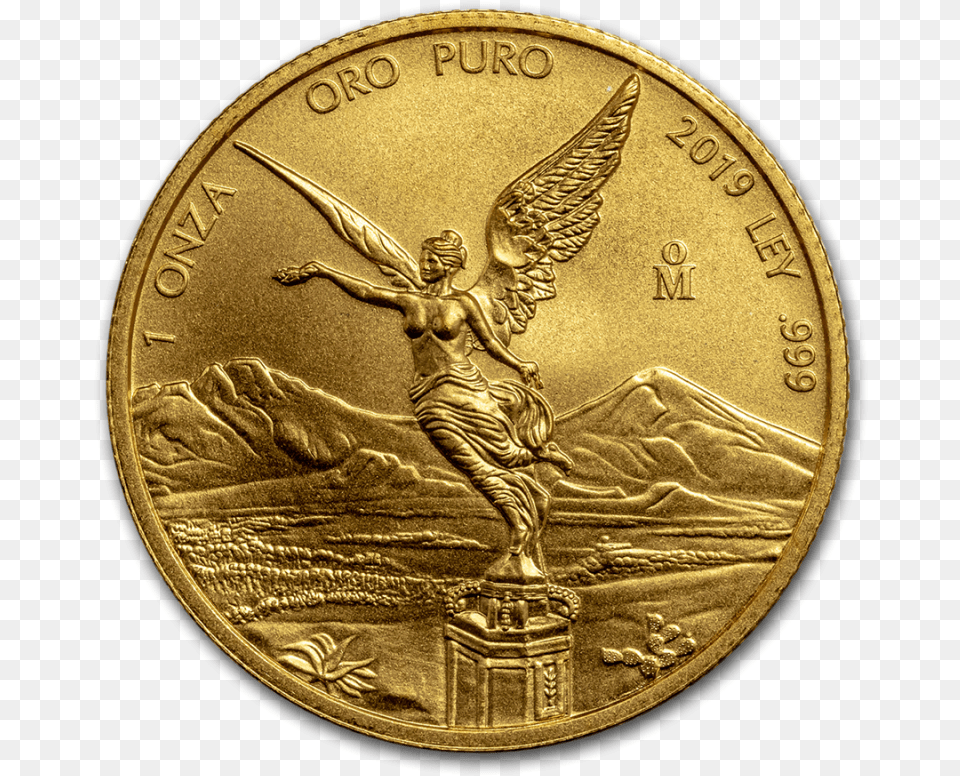 Oz Mexican Libertad Gold Coin Front, Person Free Png Download