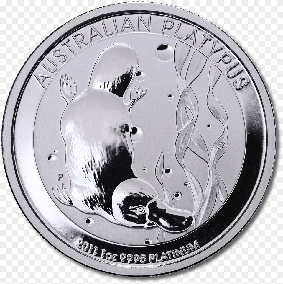 Oz Platypus Platinum Coin Platinum Coin, Silver, Money, Adult, Male Png