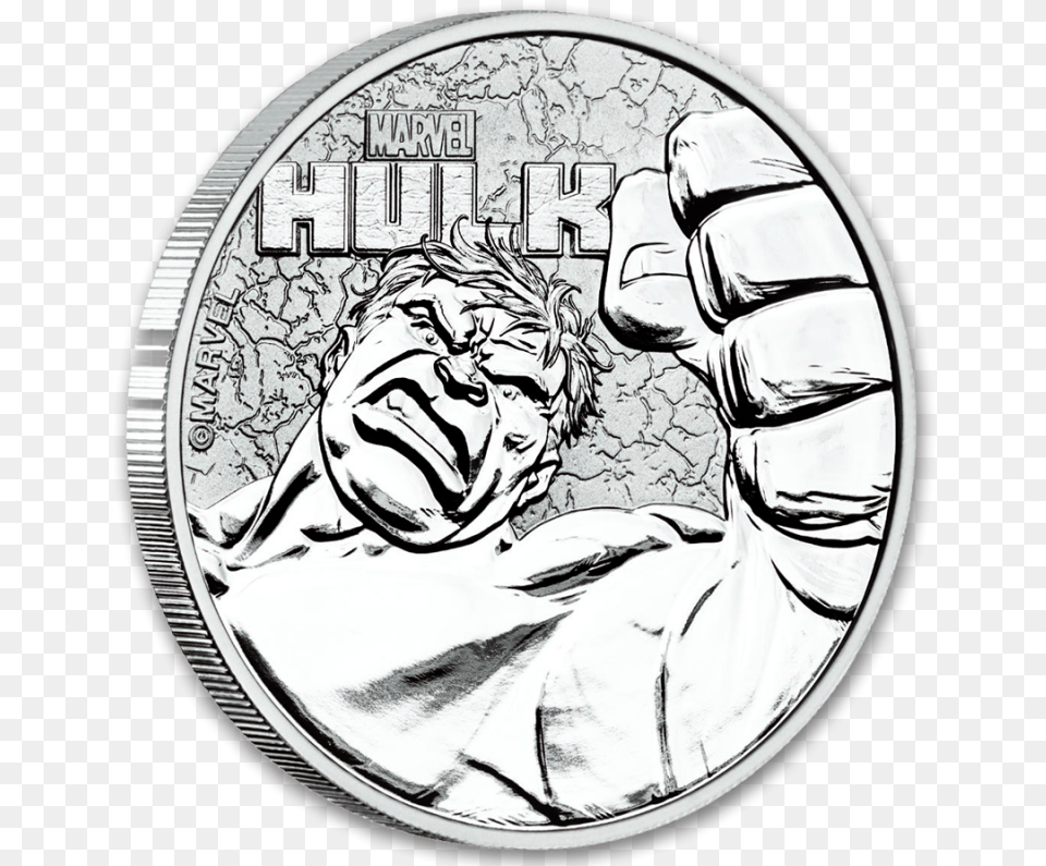 Oz Silver Hulk Coin 2019, Money, Person Free Png Download