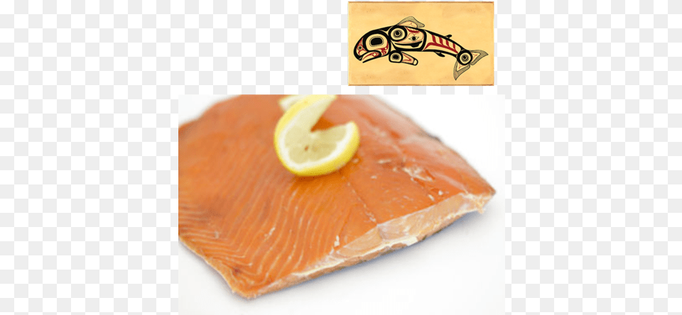 Oz Sockeye Smoked Salmon In Jumping Salmon Design 16 Oz Of Salmon, Food, Citrus Fruit, Fruit, Orange Png Image