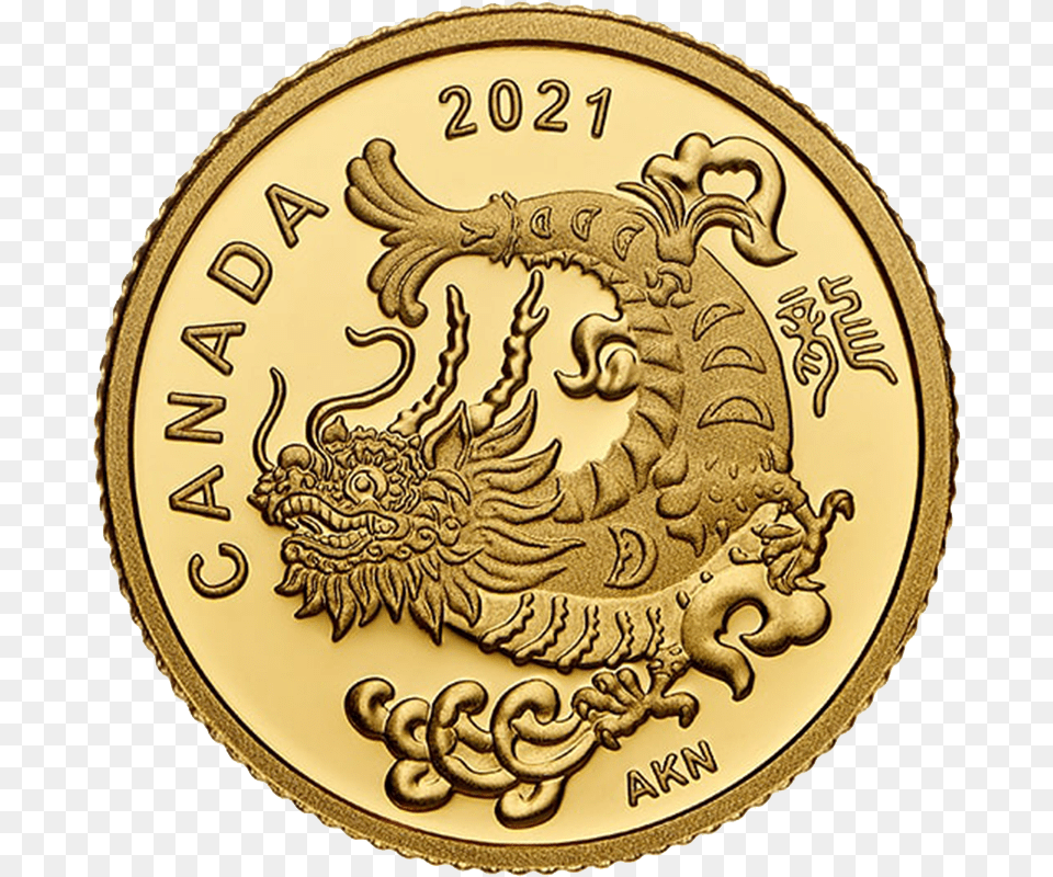 Oz Triumphant Dragon Gold Coin 2021 Td Precious Metals Silver Icon, Plate, Money Png Image