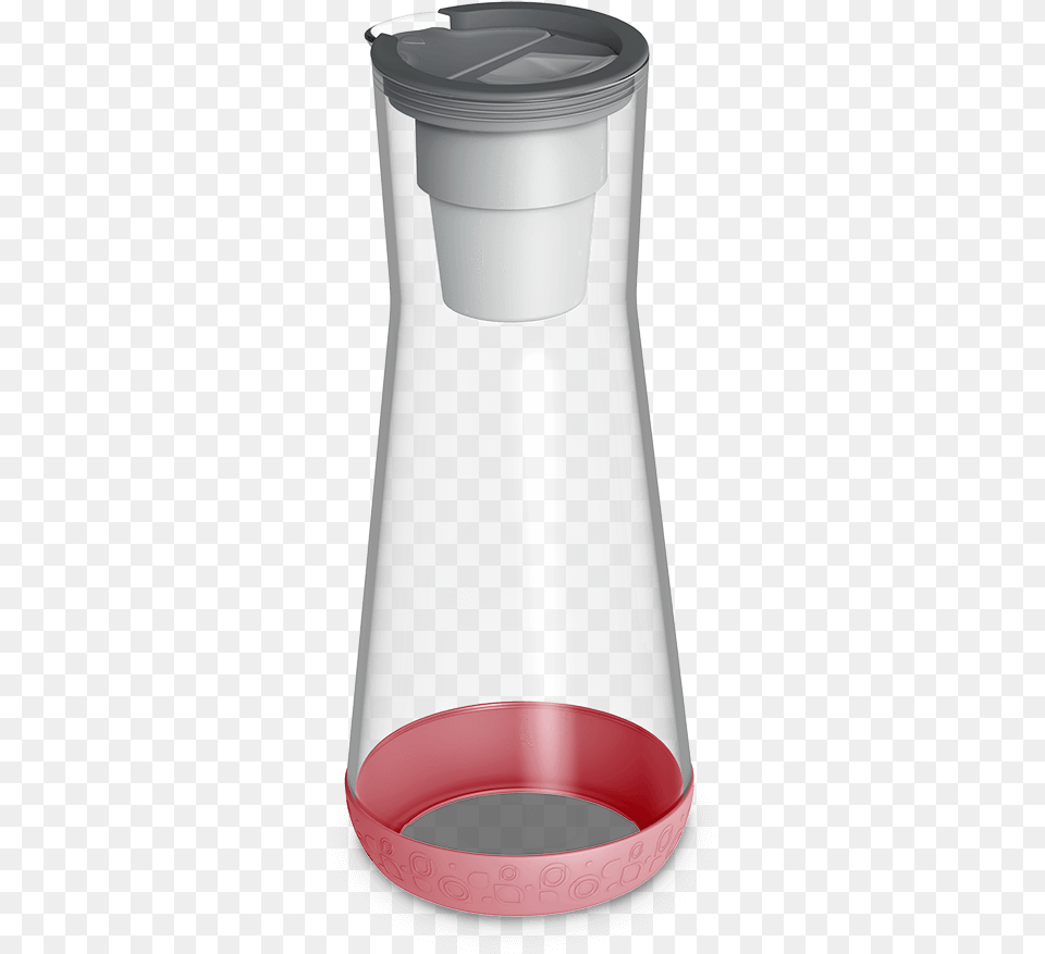 Oz Water Carafe Red With Filterclass Water Bottle, Jar, Shaker Free Png