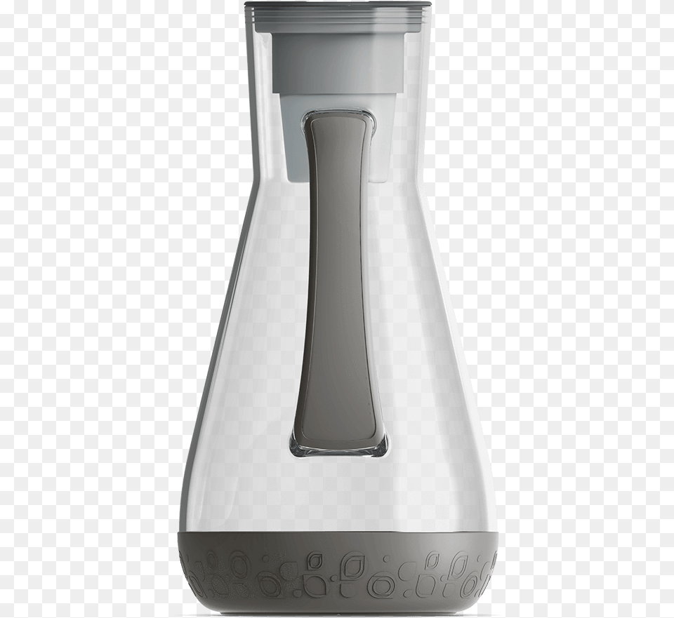 Oz Water Pitcher Grey With Filterclass Decanter, Jar, Pottery, Jug, Vase Png Image