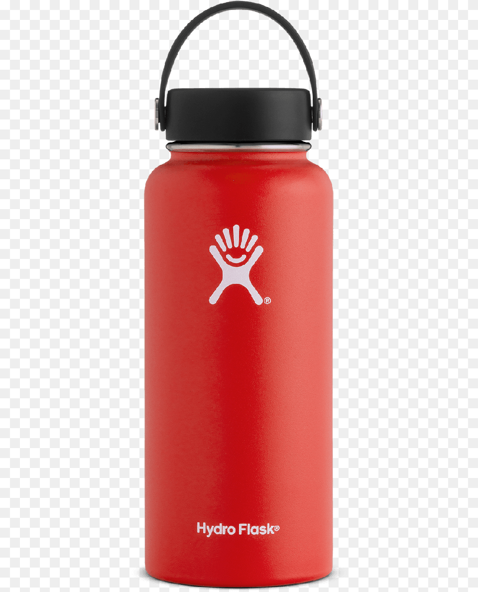 Oz Wide Mouth 32 Oz Hydro Flask Red, Bottle, Water Bottle, Can, Tin Free Transparent Png