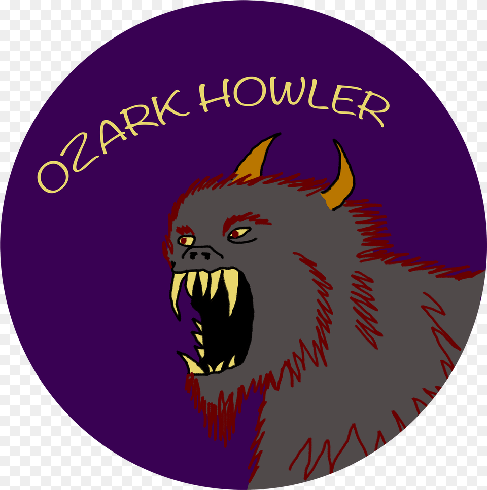 Ozark Howler With Fangs Bared Fictional Character, Logo Png Image