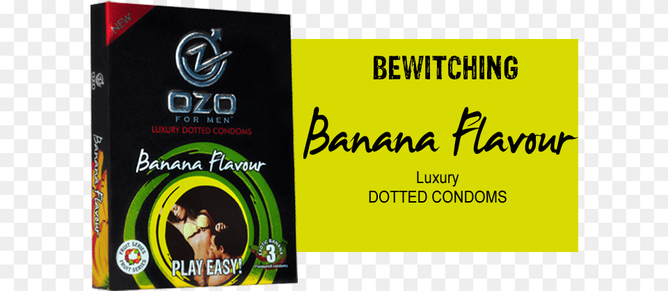 Ozo For Men Condoms Banana Flavour Man, Adult, Male, Person, Book Free Transparent Png