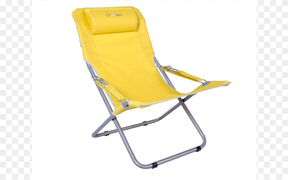 Oztrail Komo Beach Chair Yellow Folding Chair, Canvas, Furniture, Cushion, Home Decor Free Transparent Png