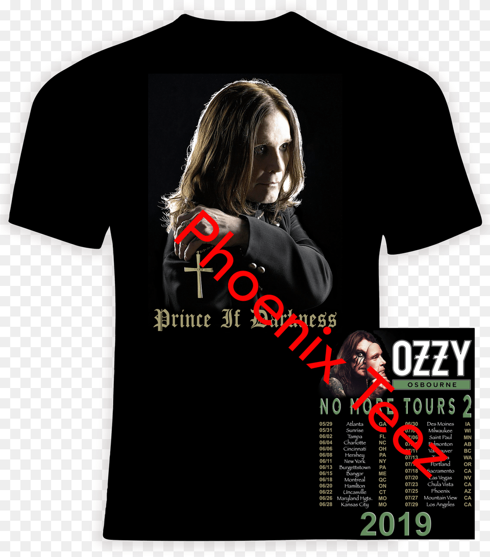 Ozzy Osbourne 2019 Quotno More Tours 2quot World Concert Judas Priest And Deep Purple, Adult, T-shirt, Poster, Person Png Image
