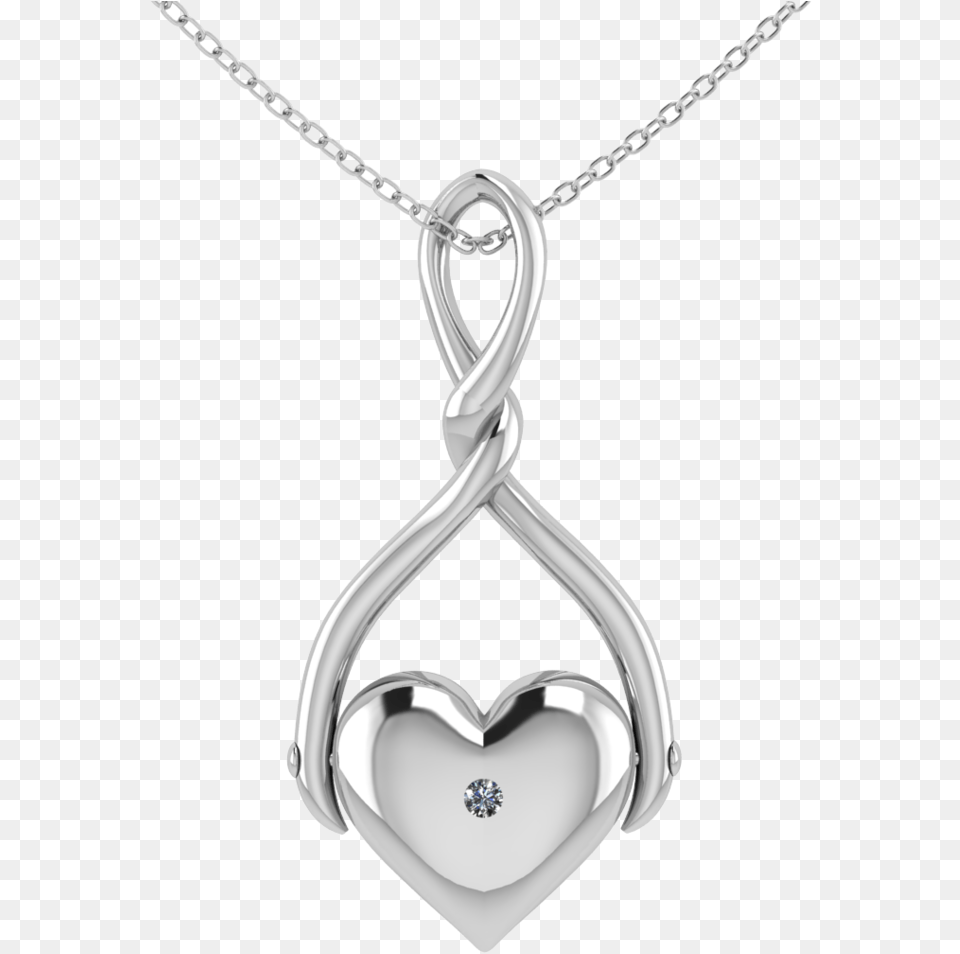 P 107 Emma Heart Spinner Pendant V2 Render4 Locket, Accessories, Jewelry, Necklace Free Png Download
