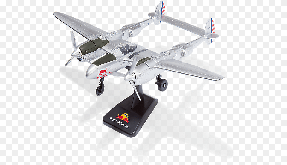 P 38 Red Bull 148 P 38 Lightning Red Bull, Aircraft, Airplane, Transportation, Vehicle Png