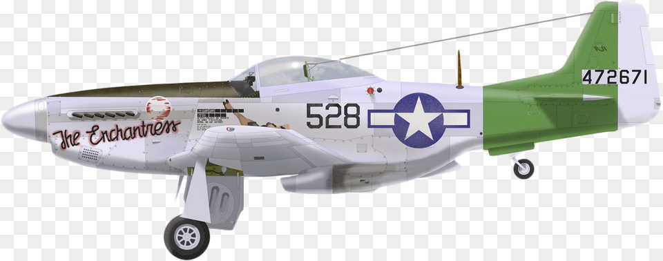 P 51d 25 Na Quotthe Enchantressquot, Aircraft, Airplane, Transportation, Vehicle Free Png