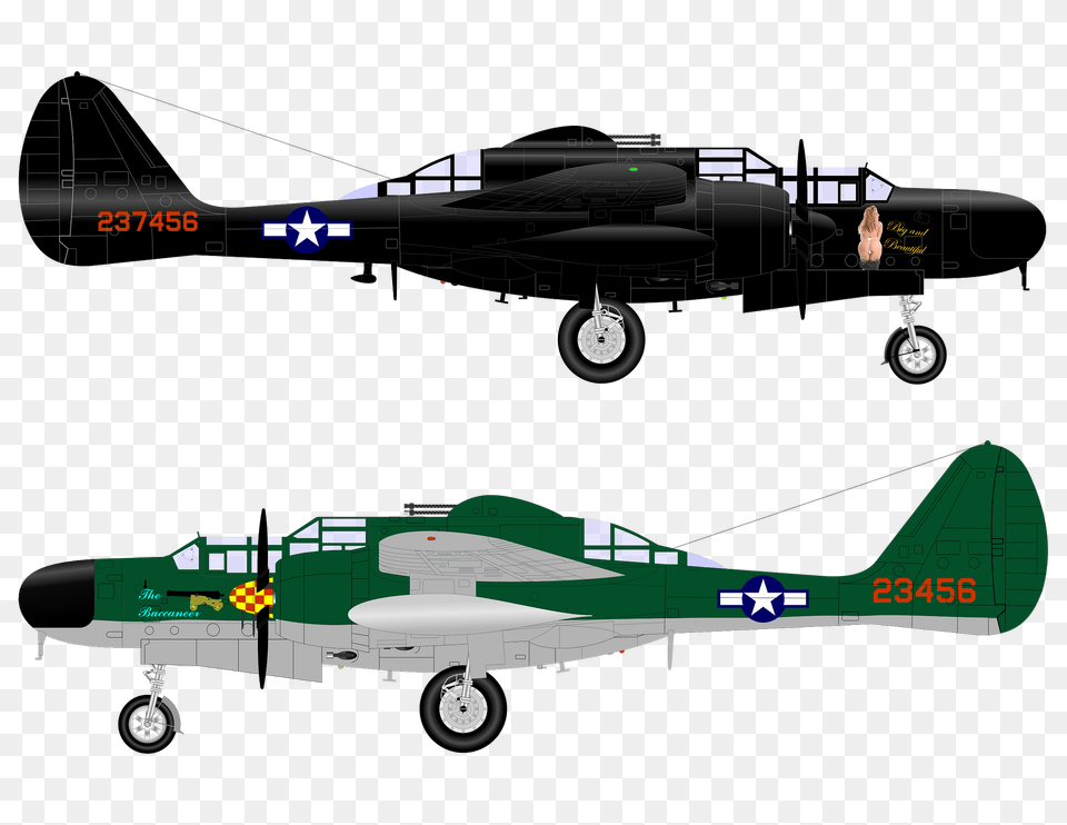 P 61 Black Widow Clipart, Aircraft, Airplane, Transportation, Vehicle Free Transparent Png