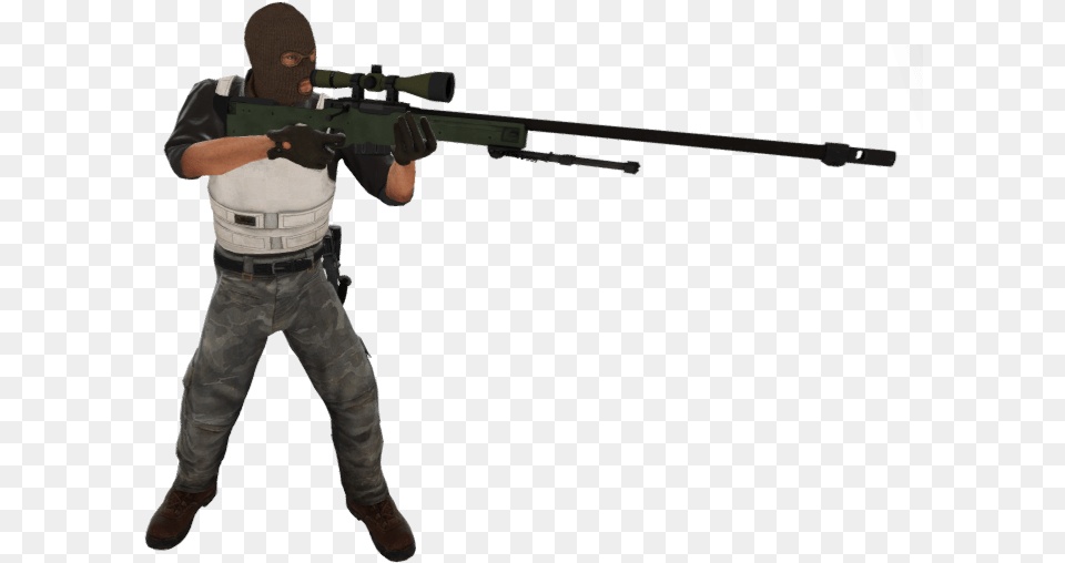 P Awp T Csgo Csgo Terrorist With Awp, Firearm, Gun, Rifle, Weapon Free Png Download