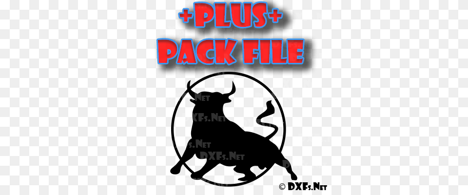 P Bull For Riding In Circle Modern Design Ready To Cut, Silhouette, Animal, Mammal, Canine Free Transparent Png