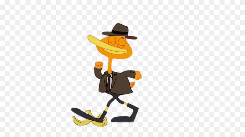 P King Duckling Walking On Banana Skin, Clothing, Hat, Person, Photography Free Transparent Png